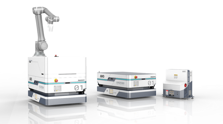 ·8590am海洋之神數位開發的自主式移動機器人（AMR250M），搭配全向輪並結合AI演算法、2D LiDAR、3D攝影機等技術，協助客戶實現產線全自動化